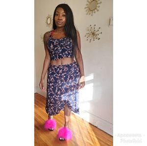 Two piece floral set